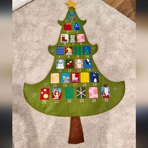 Pottery Barn Kids Telluride Advent Calendar engraved, large Christmas tree